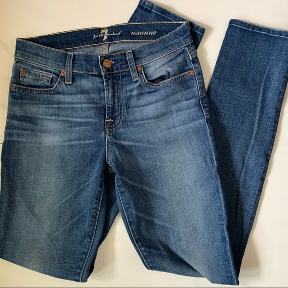 7 For All Mankind High Rise Roxanne Skinny Jean - Picture 4 of 6